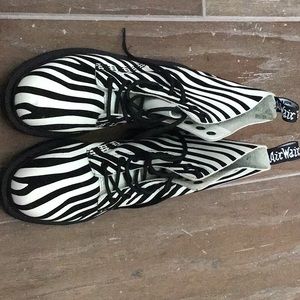 Dr. Martens  zebra print boots size 7
